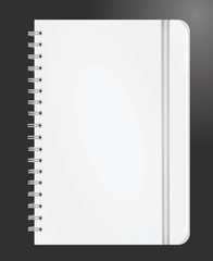 Blank notebook. vector illustration