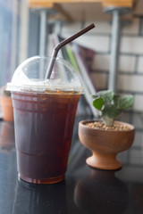 Ice black coffee