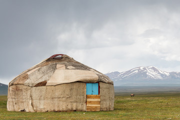 Fototapeta na wymiar Nice Mountains in Kyrgyzstan country