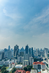 Fototapeta na wymiar Commercial & condominiums Building In Asoke, Bangkok, Thailand 