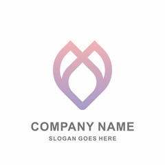 Geometric Clover Flowers Motif Pattern Beauty Cosmetic Aromatherapy Fashion Business Company Stock Vector Logo Design Template