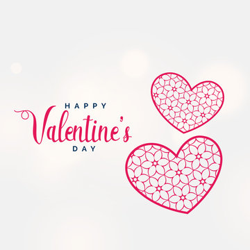 creative valentine's day background with decorative heart shape