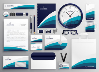 modern clean business stationery set for your brand