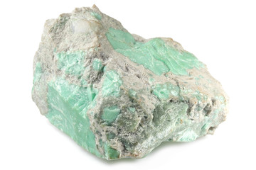 turquoise from Caceres/ Spain isolated on white background