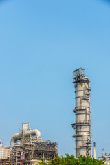 Fototapeta na wymiar Industrial zone. Plant oil and gas refinery industry.