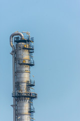 Industrial zone. Plant oil and gas refinery industry.