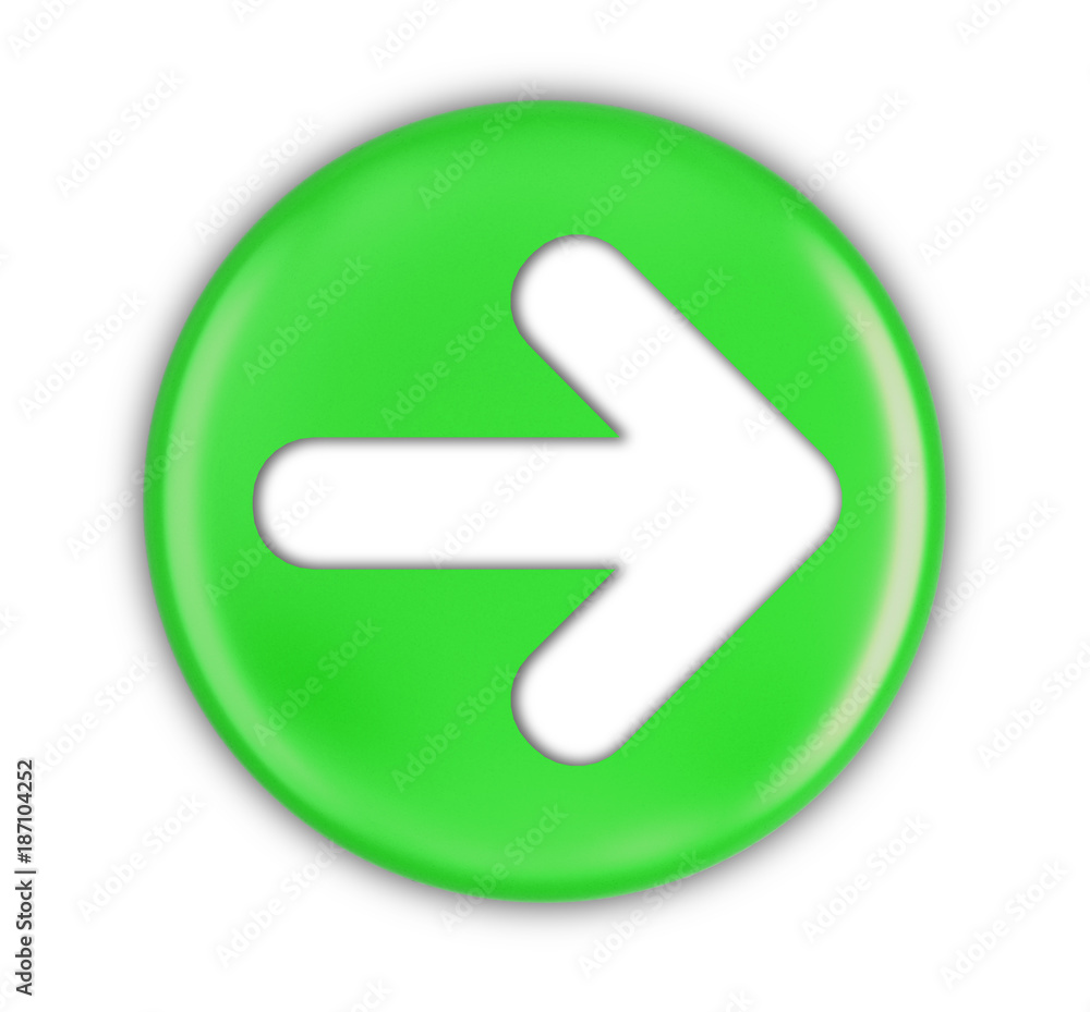 Aufkleber button with arrow sign. image with clipping path