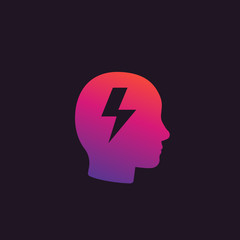 thinking, creativity icon
