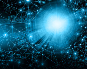 Best Internet Concept of global business.Technological background. Rays symbols Wi-Fi, of the Internet, television, mobile and satellite communications