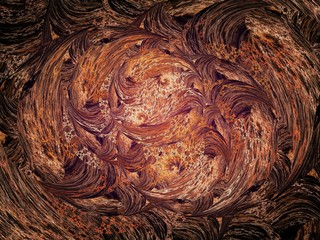 Abstract brown fractal background