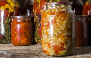 home preservation in a dark cellar in which breaks through several rays of light