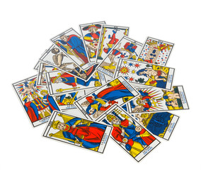 Divinatory tarot cards