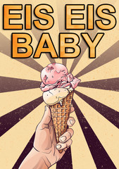 Eis Eis Baby Ice Ice Baby summertime illustration