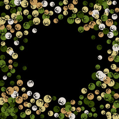 Vector Confetti Background Pattern. Element of design. Colored stylized berries on a purple background