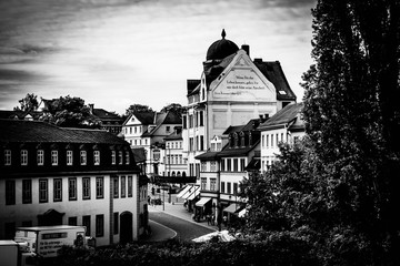 Goethes Wohnhaus am Frauenplan in Weimar (schwarz / weiß)