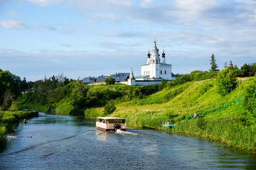 ancient church in Suzdal in the summer