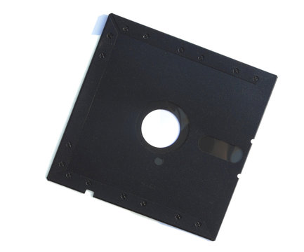 5 25 inch Floppy disk  isolated on white background