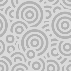 Photo sur Plexiglas Gris Modèle sans couture gris abstrait avec fond d& 39 écran de fond de formes géométriques de cercles cibles