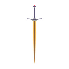 Sword medieval vector knight icon