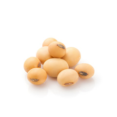 Close up Soybean isolated on a white background