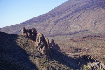 el teide montana guajara teneryfa wyspy kanaryjskie widok ocean