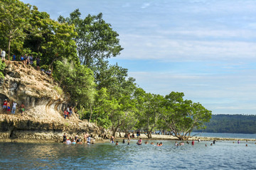Island hopping destination in Samal, Island Grden City of Samal, Davao del Norte, Philippines