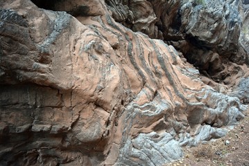 Beautiful stones in a canyon Icmeler