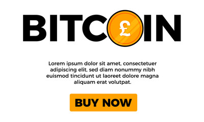 Bitcoin Pound Exchange. Cryptocurrency concept. Internet money. Bitcoin Mining. Cryptocurrency exchange.