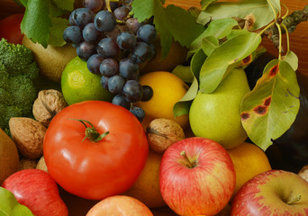Many fruits and vegetables