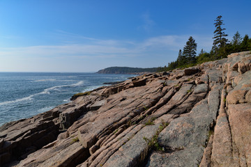Fototapeta na wymiar Ocean Path Acadia