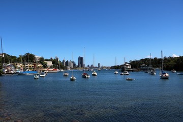 Fototapeta na wymiar Sydney Berrys Bay in summer, New South Wales Australia