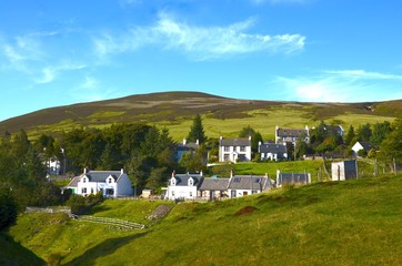 Fototapeta na wymiar Leadhills is one of the highest villages in Scotland and is roughly 1460 feet above sea level.