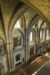 Fototapeta na wymiar intérieur de la cathédrale Saint-André de Bordeaux