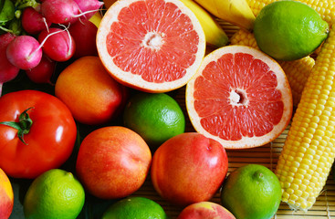 Colorful fruits