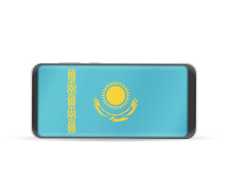 Smart phone Kazakhstan flag