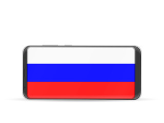 Smart phone Russia flag