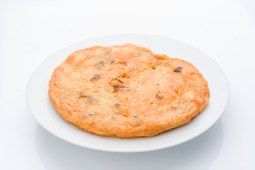 Spanish homemade chorizo tortilla