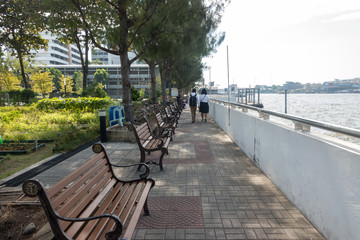 Embankment of the Chao Phraya River