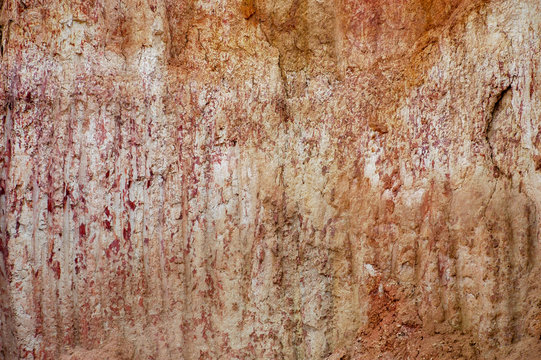 abstract texture earth wall with red colors