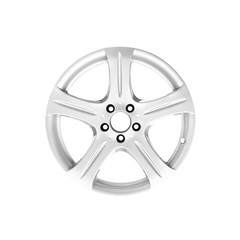 Car wheel on a white background