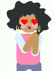 Woman in love