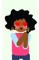 Woman in love