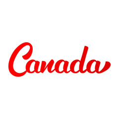 Canada. Text Lettering Design Canada