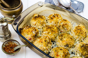 Baked in the oven meat balls