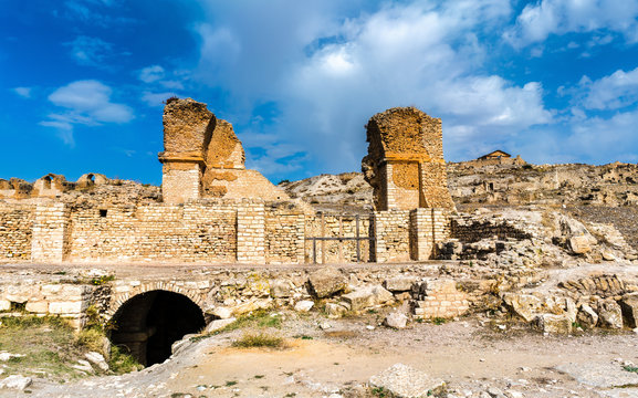 Ain Doura Thermes at Dougga, an ancient Roman town in Tunisia