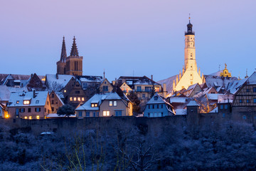 Rothenburg ob der Tauber im Winter