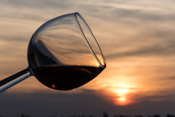 Toast at sunset