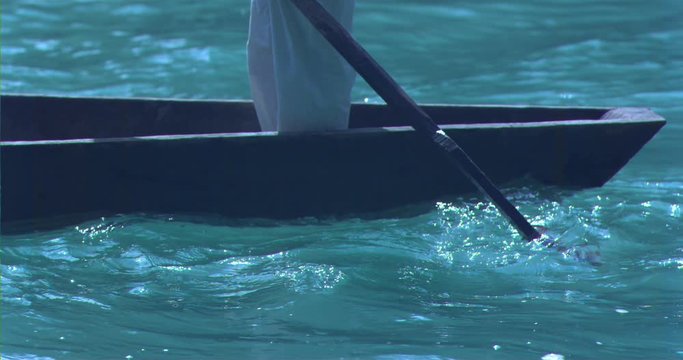 Man in a canoe