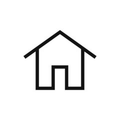 House with door vector icon