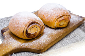 Fresh sweet tasty butter with cinnamon